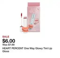 Marshalls HEART PERCENT One Way Glowy Tint Lip Gloss offer