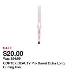 Marshalls CORTEX BEAUTY Pro Barrel Extra Long Curling Iron offer