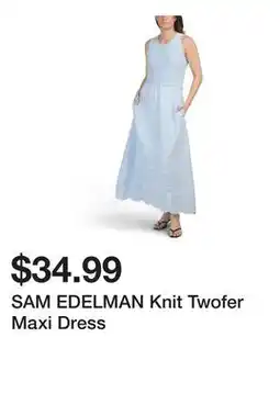 Marshalls SAM EDELMAN Knit Twofer Maxi Dress offer