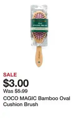Marshalls COCO MAGIC Bamboo Oval Cushion Brush offer
