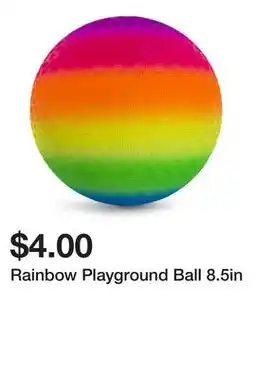 Five Below Rainbow Playground Ball 8.5in offer