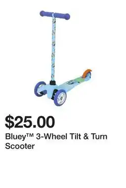 Five Below Bluey 3-Wheel Tilt & Turn Scooter offer