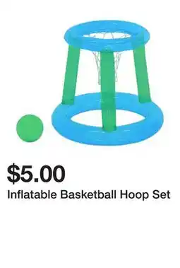 Five Below Inflatable Basketball Hoop Set offer