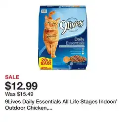 Tractor Supply Company 9Lives Daily Essentials All Life Stages Indoor/Outdoor Chicken, Beef and Salmon Formula Dry Cat Food offer