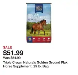 Tractor Supply Company Triple Crown Naturals Golden Ground Flax Horse Supplement, 25 lb. Bag offer