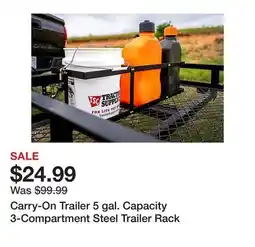 Tractor Supply Company Carry-On Trailer 5 gal. Capacity 3-Compartment Steel Trailer Rack offer
