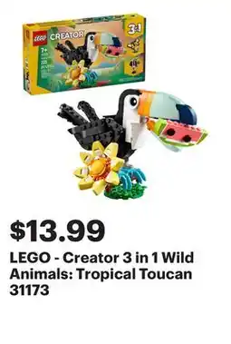 Best Buy LEGO - Creator 3 in 1 Wild Animals: Tropical Toucan 31173 offer