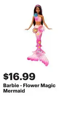Best Buy Barbie - Flower Magic Mermaid offer