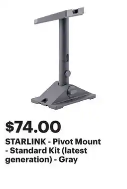 Best Buy STARLINK - Pivot Mount - Standard Kit (latest generation) - Gray offer