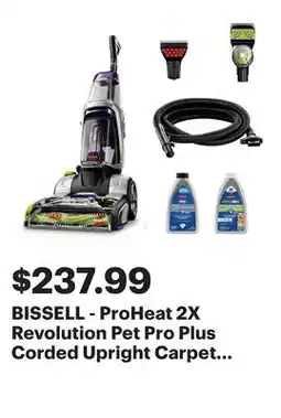 Best Buy BISSELL - ProHeat 2X Revolution Pet Pro Plus Corded Upright Carpet Deep Cleaner - silver/purple offer