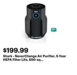 Best Buy Shark - NeverChange Air Purifier, 5-Year HEPA Filter Life, 650-sq Ft - Black offer