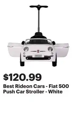 Best Buy Best Rideon Cars - Fiat 500 Push Car Stroller - White offer