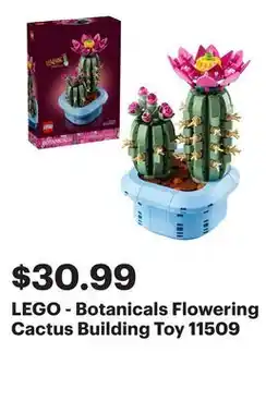 Best Buy LEGO - Botanicals Flowering Cactus Building Toy 11509 offer