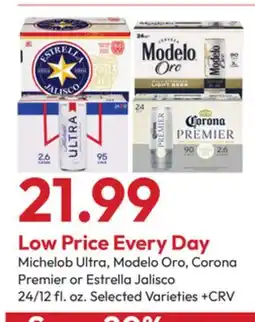 Stater Bros Michelob Ultra, Modelo Oro, Corona Premier or Estrella Jalisco offer