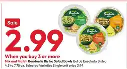 Stater Bros Bonduelle Bistro Salad Bowls Bol de Ensalada Bistro offer
