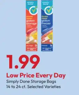 Stater Bros Simply Done Storage Bags offer