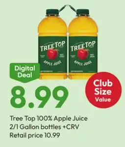 Stater Bros Tree Top 100% Apple Juice offer