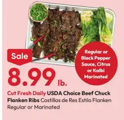 Stater Bros USDA Choice Beef Chuck Flanken Ribs offer