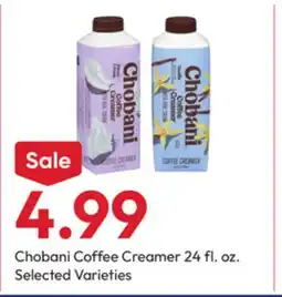 Stater Bros Chobani Coffee Creamer offer