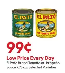 Stater Bros El Pato Brand Tomato or Jalapeño Sauce offer