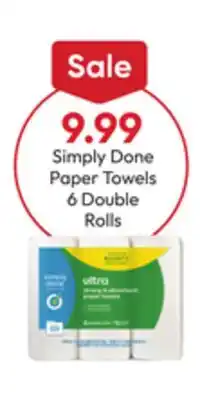 Stater Bros Simply Done Paper Towels offer