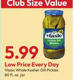 Stater Bros Vlasic Whole Kosher Dill Pickles offer