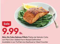 Stater Bros Skin-On Coho Salmon Fillets offer