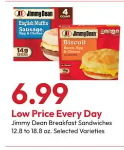 Stater Bros Jimmy Dean Breakfast Sandwiches offer
