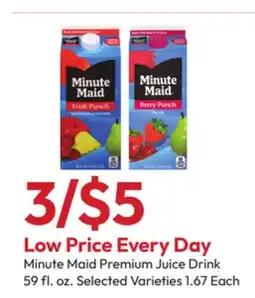 Stater Bros Minute Maid Premium Juice Drink, 59 fl. oz offer