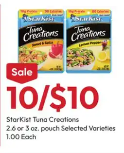 Stater Bros StarKist Tuna Creations offer