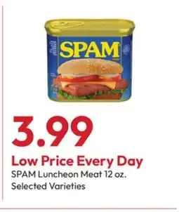 Stater Bros SPAM Luncheon Meat offer