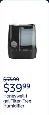 Walmart Honeywell 1 gal 70 Sq Ft Manual Filter-Free Humidifier offer