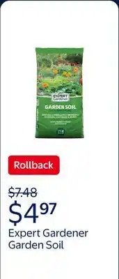Walmart Expert Gardener Garden Soil for In-Ground Plants offer
