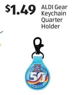 Aldi ALDI Gear Keychain Quarter Holder offer