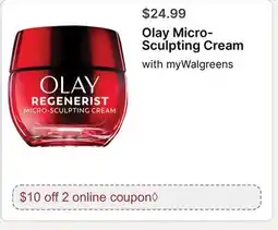 Walgreens Olay Micro-Sculpting Cream offer