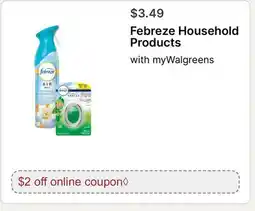 Walgreens Febreze Household Products offer