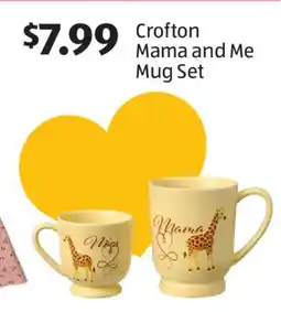 Aldi Crofton Mama and Me Mug Set offer