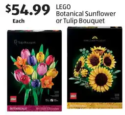 Aldi LEGO Botanical Sunflower or Tulip Bouquet offer