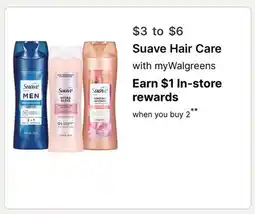 Walgreens Suave Hair Care offer