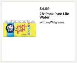 Walgreens Pure Life Water offer