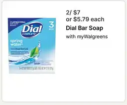 Walgreens Dial Bar Soap offer