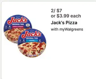 Walgreens Jack's Pizza offer