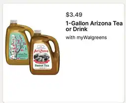 Walgreens 1-Gallon Arizona Tea or Drink offer