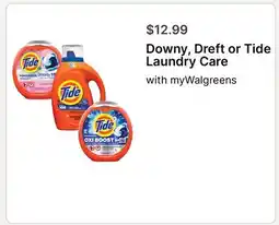 Walgreens Downy, Dreft or Tide Laundry Care offer