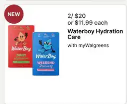 Walgreens Waterboy Hydration Care offer