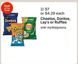 Walgreens Cheetos, Doritos, Lay's or Ruffles offer