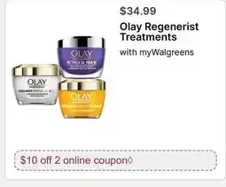 Walgreens Olay Regenerist Treatments offer
