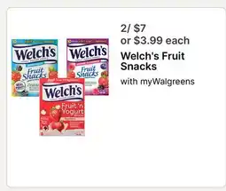 Walgreens Welch's Fruit Snacks offer