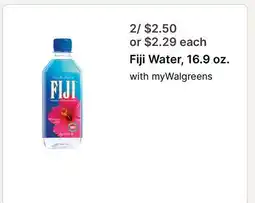 Walgreens Fiji Water, 16.9 oz offer