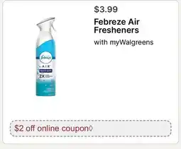 Walgreens Febreze Air Fresheners offer